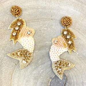 Mermaid Seed Bead Earrings